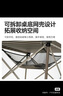 黑鹿（BLACKDEER）全地形铝合金蛋卷桌 高低可调 户外便携折叠桌子露营烧烤桌野餐桌 铝合金蛋卷桌 星际灰 Max 实拍图