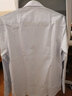 恒源祥棉长袖衬衫男春秋季商务职业正装中年修身衬衣男士棉免烫 长袖H77-12 蓝点条纹 38 实拍图