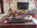向豐 整套乌金石茶盘茶具套装 带全自动电热水壶功夫茶台茶海 茶 闲池-不锈钢套装 70*37*3cm 实拍图