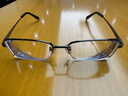 精工(SEIKO)眼镜框男款半框钛材远近视眼镜架HT01080 76 55mm亮深灰/银钯色 实拍图