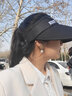 冰依茹遮阳帽子女士夏季可折叠太阳帽骑车户外旅游防晒帽紫外线空顶帽子 黑色 实拍图