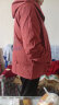梵花秀新款中老年女装胖妈妈春装加肥加外套中年女春秋上衣绣花洋气风衣 高品质外套红色 2XL建议穿135-150斤 晒单实拍图