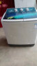 小天鹅（Little Swan）家用大容量半自动洗衣机10公斤kg波轮双桶双缸 TP100-S988 TP100-S988 彩色钢化玻璃盖板 实拍图