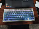 狼蛛（AULA）F75客制化机械键盘 无线三模蓝牙/2.4g/有线 gasket结构全键热插拔 75配列电竞游戏专用办公通用 云端蓝  收割者轴 实拍图