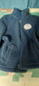 真维斯儿童外套加绒加厚秋冬款男童女童冬季毛绒保暖开衫中大童上衣童装 黑 130 实拍图