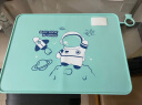 古私（Gusi）餐垫小学生硅胶隔热桌垫防水防油儿童书桌午餐垫子 蓝白色40*30cm 实拍图