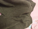 巴布豆儿童裤子秋冬季男童加绒保暖女童灯芯绒长裤时尚宽松潮流童装 咖 110 实拍图