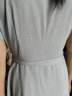 欧莎（OSA）职业衬衫连衣裙女夏季23新款中长款收腰显瘦粉色衬衣裙 蓝色 M 晒单实拍图