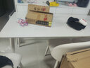艺难忘奶油风岩板餐桌轻奢现代简约家用小户型吃饭桌子长方形餐桌椅组合 纯白岩板餐桌1.6米+6椅 实拍图