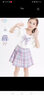 多妙屋女童JK套装儿童T恤夏装半身裙中大童学院风两件套薄66325白色130 实拍图