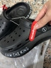 回力四季踩屎感洞洞鞋男士凉鞋2025新款包头拖鞋外穿休闲开车运动沙滩鞋 黑色【品质升级版】 41 -42码 实拍图