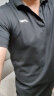 李宁（LI-NING） 短袖t恤男速干衣女运动休闲上衣凉爽吸汗透气篮球健身训练服T恤 183黑色升级款POLO衫 XL（180） 实拍图