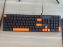 双飞燕（A4TECH） 血手幽灵S510真机械键盘有线游戏轻音霓虹混彩背光宏编程104键带双拼色键帽 S510线性感红轴轻音无光版 实拍图