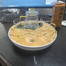 苏氏陶瓷创意茶盘茶具套装配玻璃锤纹泡茶壶带四个手柄茶杯J0271 实拍图
