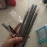 亨丝拉线眉笔女防水防汗不易脱色持久可剥初学者撕拉削眉粉黑色深咖色 1支浅咖（眉卡+刀片+眉刷） 2.6g 实拍图
