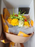 初朵 10朵黄玫瑰花束香皂康乃馨永生鲜同城配送情人节礼物毕业送女友 实拍图