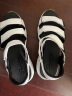 斯凯奇D'lites熊猫系列厚底沙滩女鞋31514 白色/黑色/WBK 37  实拍图