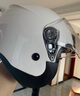 野马（YEMA）电动车头盔女士四季通用电瓶车半盔电瓶车成人可爱国标安全帽 亚红字母-透明镜+防雾贴片 均码 实拍图