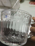 乐唯诗（NERVISHI）玻璃牛奶杯北欧浮雕风简约玻璃杯早餐杯玻璃水杯牛奶杯玻璃茶杯子 【1只】欧式浮雕早餐杯 实拍图