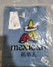 稻草人（MEXICAN）纯棉短袖t恤男夏季半袖体恤衫韩版宽松圆领打底上衣 雾霾蓝 3XL 实拍图