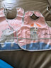 稚心宝宝围兜 婴儿饭兜儿童防水吃饭围兜宝宝围嘴儿童无袖罩衣透气 粉色兔子 【两件装 系扣款】 0-2岁 衣长33cm左右 实拍图