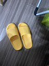 惠夫人拖鞋女夏季居家室内厚底情侣男家居拖洗澡防滑浴室软底家用凉拖鞋 纯色款 浅灰 42-43 (适合41-42码穿) 实拍图