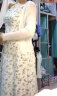 卡吉蘭娜（Kajilanna）新款连衣裙女夏法式气质针织开衫收腰显瘦碎花吊带中长裙子两件装 绿色吊带裙+白色开衫 M 晒单实拍图