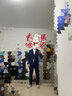 吉约蒙（G·MONS）西服套装男士商务抗皱易打理休闲西装套装结婚新郎职业正装西装 宝蓝A版【上衣+裤子】C0020 46 实拍图