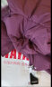 鸭鸭（YAYA）中年妈妈冬装真毛领冬季羽绒服2020中老年女装中长款洋气外套QC 豆沙紫 XL 建议100-115斤 晒单实拍图