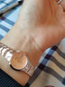 劳士顿手表女时尚简约气质双日历石英女士腕表女表防水七夕情人节礼物 香槟色 实拍图
