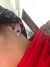 红狮子耳钉男潮流个性高级感情侣耳环耳饰生日礼物送男友老公 蓝色 一对 实拍图