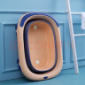 日康（rikang）泡澡桶 儿童折叠浴桶婴儿洗澡盆 宝宝洗澡桶赠浴凳 粉色X1026-2 晒单实拍图