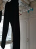 安踏女裤运动裤子女士秋冬季款加绒加厚保暖亲肤舒适针织卫裤休闲长裤 【加绒-LOGO标收口】黑色-1 XL (175) /适合120-130斤 实拍图