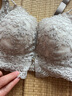 美思小胸聚拢内衣女平胸显大无钢圈收副乳防下垂蕾丝性感纯欲文胸罩 芋紫 85A 实拍图
