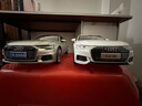 跃纪生（YUEJISHENG）原厂一汽大众新款 1:18 A6合金模型2019车模 仿真车模汽车模型 2019款 奥迪A6L 白金色 实拍图