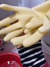 冰禹  耐酸碱乳胶橡胶手套【京仓】32cm黄色乳胶 L码(5双) 劳保家务保洁手套 BYlf-645 实拍图