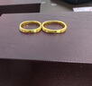 六福珠宝圣诞礼物足金爱心小方戒黄金戒指闭口戒单只送礼计价 L07TBGR0006 10号-3.81克(含工费183元) 实拍图