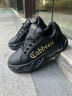 卡宾（CABBEEN）厚底休闲鞋男简约百搭鞋子男士老爹鞋潮流气垫运动鞋 黑色 39 实拍图
