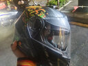 坦克摩托车头盔揭面盔T270双镜片3C多场景防雾透气长途骑行四季 亚黑66公路【热卖贴花】【镀银镜片+头套】 XXXL（建议头围62-63cm） 实拍图