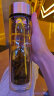 天喜（TIANXI） 水杯玻璃杯大容量杯子家用便携男女办公泡茶杯随手茶水分离杯 本色350ml（双层加厚玻璃） 实拍图