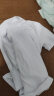 帕托瓦短袖衬衫男士夏季纯色白衬衫男韩版修身商务休闲衬衣白色4XL 晒单实拍图