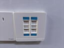 安普康（AMPCOM）网络面板模块六类双口 超6类网线插座单口免打超六类万兆RJ11电话镀金RJ45电脑信息二位网口86型 A86四口 象牙白【不含模块】 实拍图