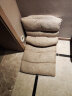 华恺之星 懒人沙发 沙发床可折叠飘窗椅床上靠背椅带腰枕 LZ006米白棉麻 实拍图