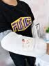 察今可爱毛绒袖套成人女生儿童长款防脏手袖冬季羽绒服套袖小熊男护袖 白色草莓小熊-加厚长款 实拍图
