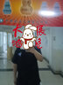 大鱼界线纯色t恤男潮牌潮流百搭ins宽松半袖男夏季新款青少年衣服男生短袖 口袋史迪仔-黑色 2XL(145-160斤） 实拍图