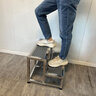 京卯枋不锈钢脚踏凳踩脚凳家用梯加厚踏步梯台阶小楼梯舞台梯洗车凳子 单层脚踏凳【非主图款式 请看图2 实拍图