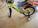 凤凰（Phoenix）儿童自行车3-6-10岁男女小孩英伦风脚踏车公主款宝宝单车复古童车 苹果绿 【都市宝贝】 18寸【身高115-150cm】 实拍图