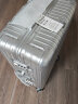 世界地理德国全铝镁合金行李箱金属男女铝框拉杆箱密码锁登机旅行箱万向轮 铝镁合金氧化款-奢华银 26英寸-适合出国旅行 实拍图