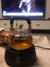 正扬电陶炉煮茶器玻璃烧水壶功夫茶具套装家用煮茶炉养生泡茶壶电茶炉 钻石黑+藤编900提壶 实拍图