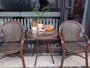 紫叶户外桌椅组合阳台藤椅三件套花园露天露台室内餐桌室外庭院休闲椅 4【曼哈顿藤椅】+1【长桌150X90】 实拍图